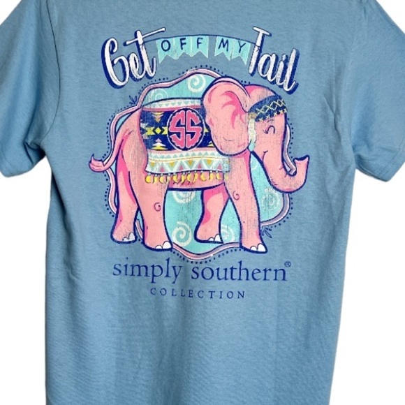 NWT Simply Southern T-shirt Blue Size Small - Picture 6 of 6